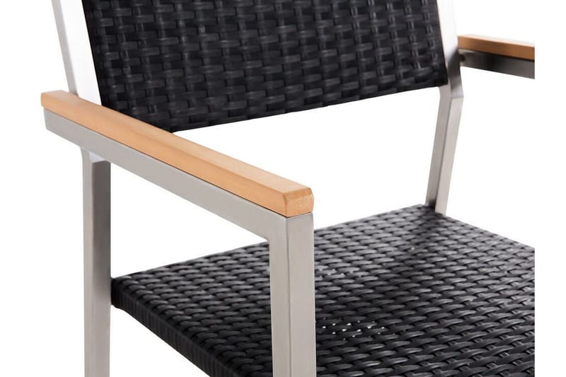 Bacoli Armstol - Sort/Sølv - Havemøbler - Balkon - Balkonmøbler - Altanstole