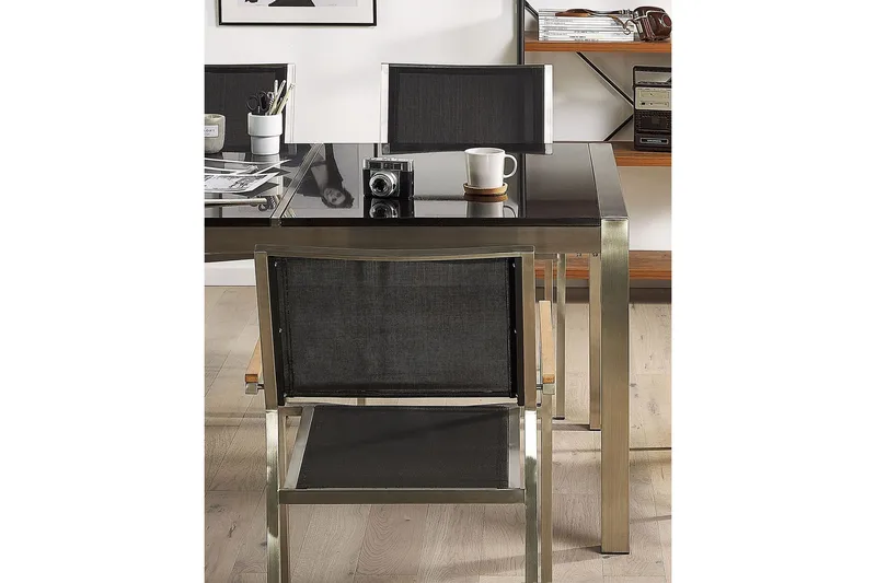 Bacoli Armstol - Sort/Sølv - Havemøbler - Balkon - Balkonmøbler - Altanstole