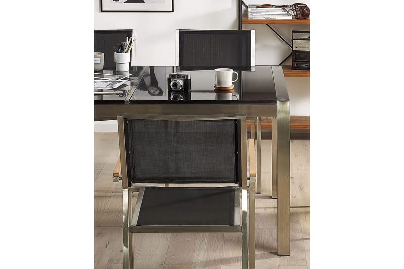 Bacoli Armstol - Sort/Sølv - Havemøbler - Balkon - Balkonmøbler - Altanstole