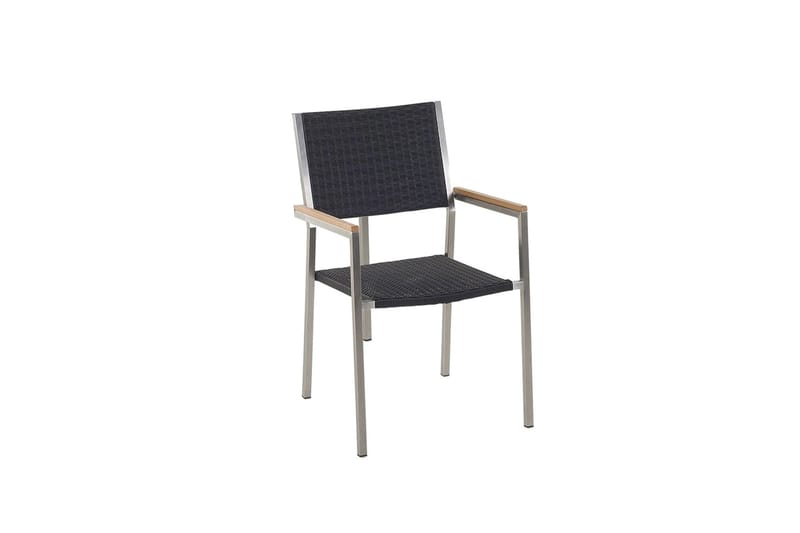 Bacoli Armstol - Sort/Sølv - Havemøbler - Balkon - Balkonmøbler - Altanstole