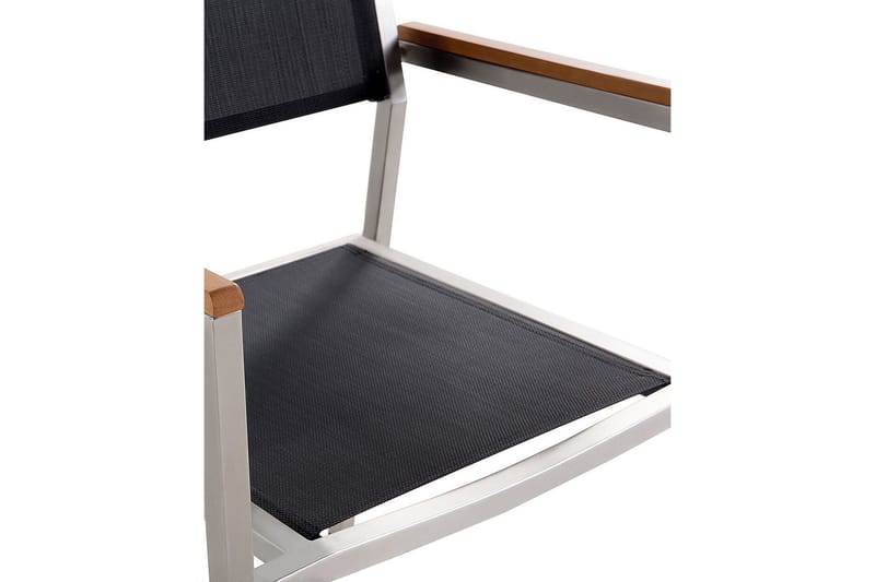 Bacoli Armstol - Sort/Sølv - Havemøbler - Balkon - Balkonmøbler - Altanstole