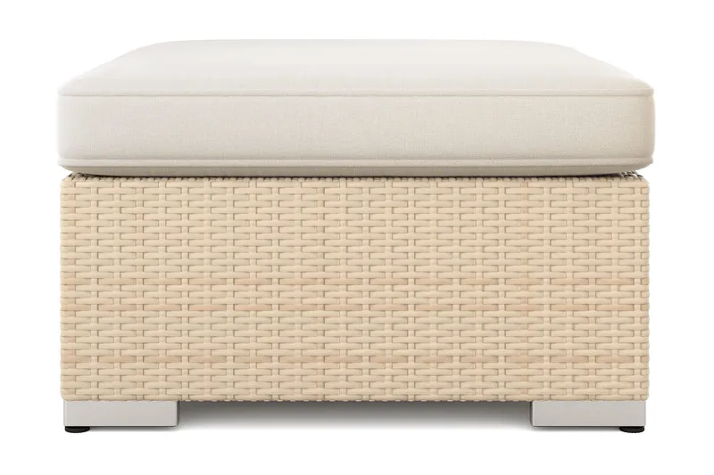 Bahamas Divanmodul – Loungebord Udendørs 75x75 cm til Sofaer - Beige - Havemøbler - Balkon - Balkonmøbler - Altanborde