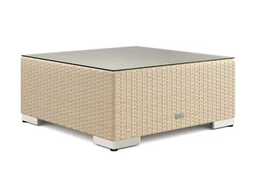 Bahamas Divanmodul – Loungebord Udendørs 75x75 cm til Sofaer - Beige - Havemøbler - Balkon - Balkonmøbler - Altanborde