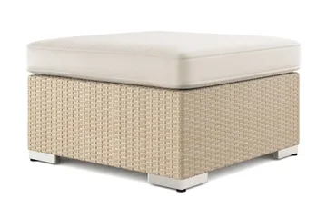 Bahamas Divanmodul – Loungebord Udendørs 75x75 cm til Sofaer - Beige - Havemøbler - Balkon - Balkonmøbler - Altanborde