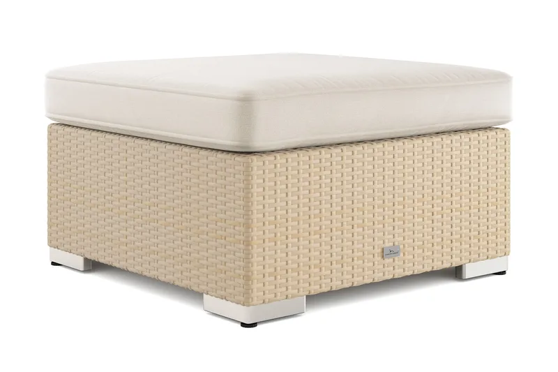 Bahamas Divanmodul – Loungebord Udendørs 75x75 cm til Sofaer - Beige - Havemøbler - Balkon - Balkonmøbler - Altanborde
