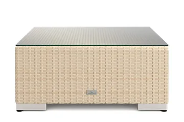 Bahamas Divanmodul – Loungebord Udendørs 75x75 cm til Sofaer - Beige - Havemøbler - Balkon - Balkonmøbler - Altanborde