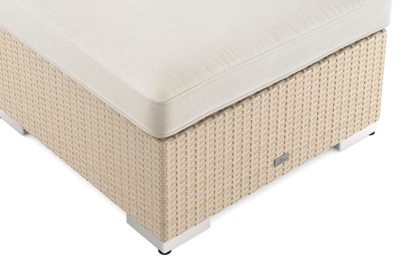 Bahamas Divanmodul – Loungebord Udendørs 75x75 cm til Sofaer - Sand - Havemøbler - Balkon - Balkonmøbler - Altanborde