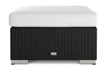 Bahamas Divanmodul – Loungebord Udendørs 75x75 cm til Sofaer - Sort - Havemøbler - Balkon - Balkonmøbler - Altanborde