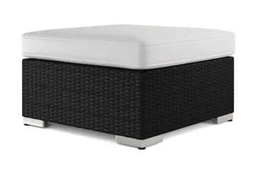 Bahamas Divanmodul – Loungebord Udendørs 75x75 cm til Sofaer - Sort - Havemøbler - Balkon - Balkonmøbler - Altanborde