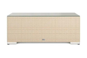 Bahamas Sofabord Udendørs 113x58 cm Polyrattan - Beige - Havemøbler - Balkon - Balkonmøbler - Altanborde