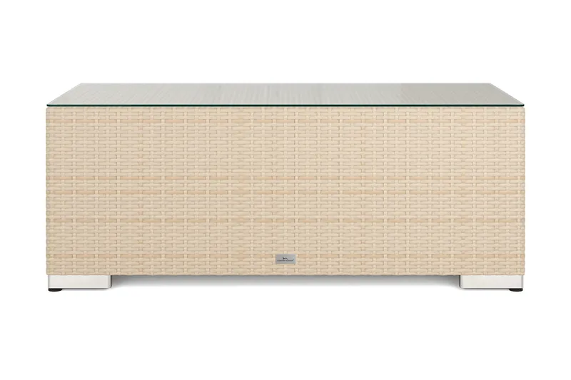Bahamas Sofabord Udendørs 113x58 cm Polyrattan - Beige - Havemøbler - Balkon - Balkonmøbler - Altanborde