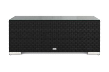 Bahamas Sofabord Udendørs 113x58 cm Polyrattan - Sort - Havemøbler - Balkon - Balkonmøbler - Altanborde
