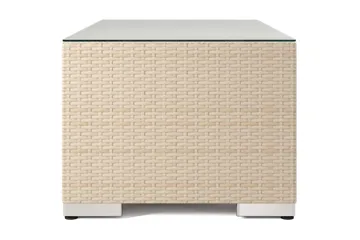 Bahamas Sofabord Udendørs 113x58 cm Polyrattan - Beige - Havemøbler - Balkon - Balkonmøbler - Altanborde