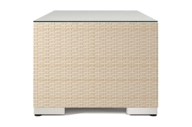 Bahamas Sofabord Udendørs 113x58 cm Polyrattan - Beige - Havemøbler - Balkon - Balkonmøbler - Altanborde