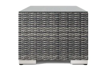Bahamas Sofabord Udendørs 113x58 cm Polyrattan - Grå - Havemøbler - Balkon - Balkonmøbler - Altanborde