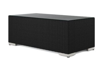 Bahamas Sofabord Udendørs 113x58 cm Polyrattan - Sort - Havemøbler - Balkon - Balkonmøbler - Altanborde