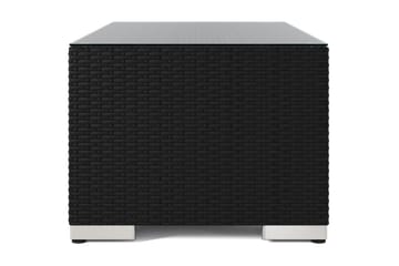 Bahamas Sofabord Udendørs 113x58 cm Polyrattan - Sort - Havemøbler - Balkon - Balkonmøbler - Altanborde