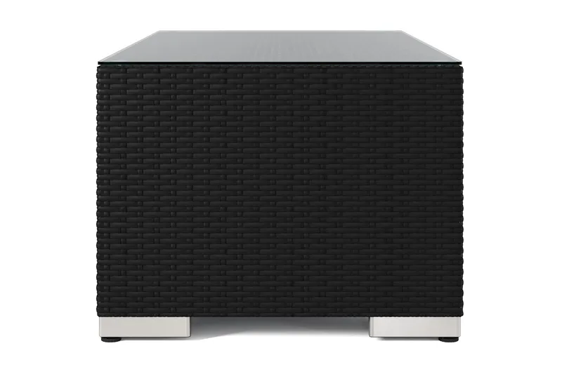 Bahamas Sofabord Udendørs 113x58 cm Polyrattan - Sort - Havemøbler - Balkon - Balkonmøbler - Altanborde