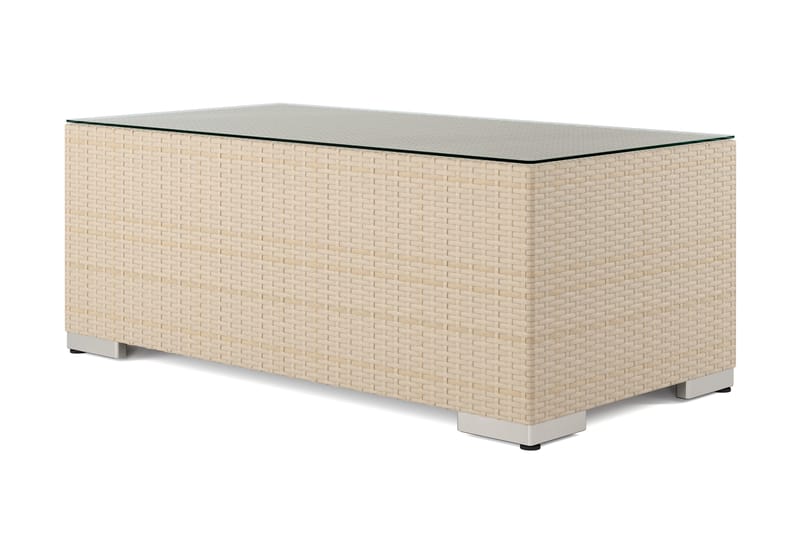 Bahamas Sofabord Udendørs 113x58 cm Polyrattan - Sand - Havemøbler - Balkon - Balkonmøbler - Altanborde