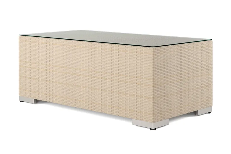 Bahamas Sofabord Udendørs 113x58 cm Polyrattan - Beige - Havemøbler - Balkon - Balkonmøbler - Altanborde