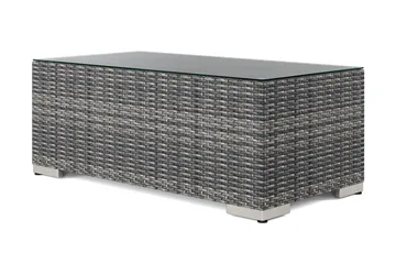 Bahamas Sofabord Udendørs 113x58 cm Polyrattan - Grå - Havemøbler - Balkon - Balkonmøbler - Altanborde