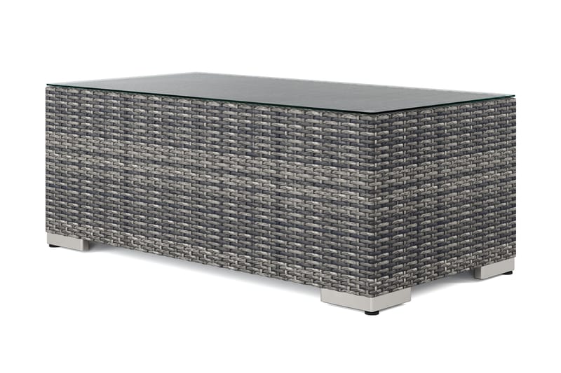 Bahamas Sofabord Udendørs 113x58 cm Polyrattan - Grå - Havemøbler - Balkon - Balkonmøbler - Altanborde