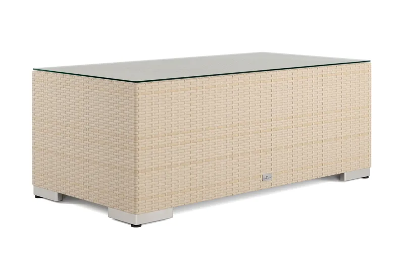 Bahamas Sofabord Udendørs 113x58 cm Polyrattan, Beige