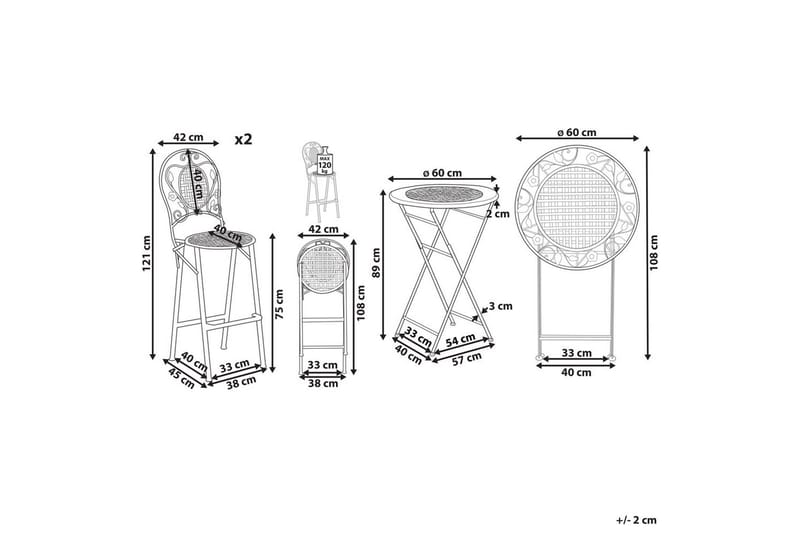 Barsæt Bivio - Havemøbler - Balkon - Balkonmøbler - Altansæt