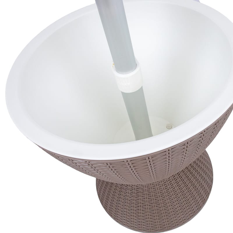 Barsæt HOME4YOU Belle 3 i 1 Grå plast - Grå - Havemøbler - Balkon - Balkonmøbler - Altanborde