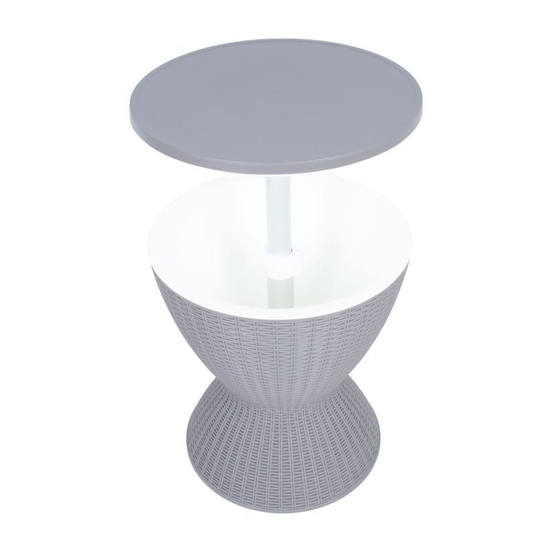 Barsæt HOME4YOU Belle 3 i 1 Grå plast - Grå - Havemøbler - Balkon - Balkonmøbler - Altanborde