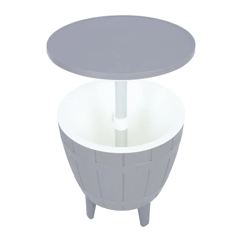 Barsæt HOME4YOU Nova 3 i 1 grå plast - Grå - Havemøbler - Balkon - Balkonmøbler - Altanborde