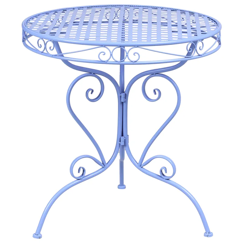 Bistrobord udendørs Albinia 70 cm Jern, Blå
