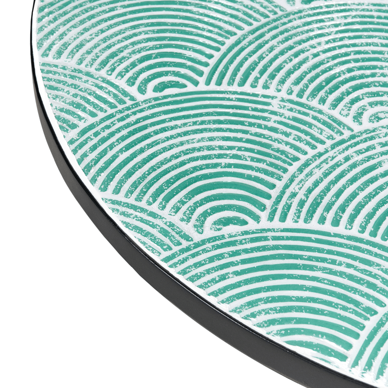 Bistrobord udendørs Anapo 60 cm Jern - Sort/Grøn - Havemøbler - Balkon - Balkonmøbler - Altanborde