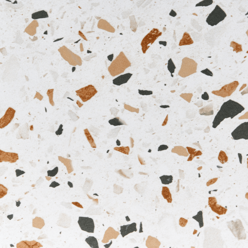 Bistrobord udendørs Artena 60 cm terrazzoeffekt Jern - Sort/Hvid - Havemøbler - Balkon - Balkonmøbler - Altanborde