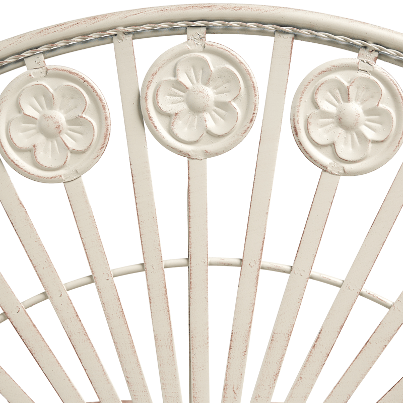 Bistrobord udendørs Coggia 80 cm Jern - Beige - Havemøbler - Balkon - Balkonmøbler - Altanborde