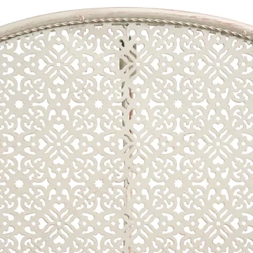 Bistrobord udendørs Juina 80 cm Jern - Beige - Havemøbler - Balkon - Balkonmøbler - Altanborde