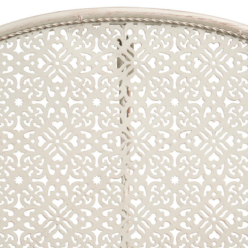 Bistrobord udendørs Juina 80 cm Jern - Beige - Havemøbler - Balkon - Balkonmøbler - Altanborde