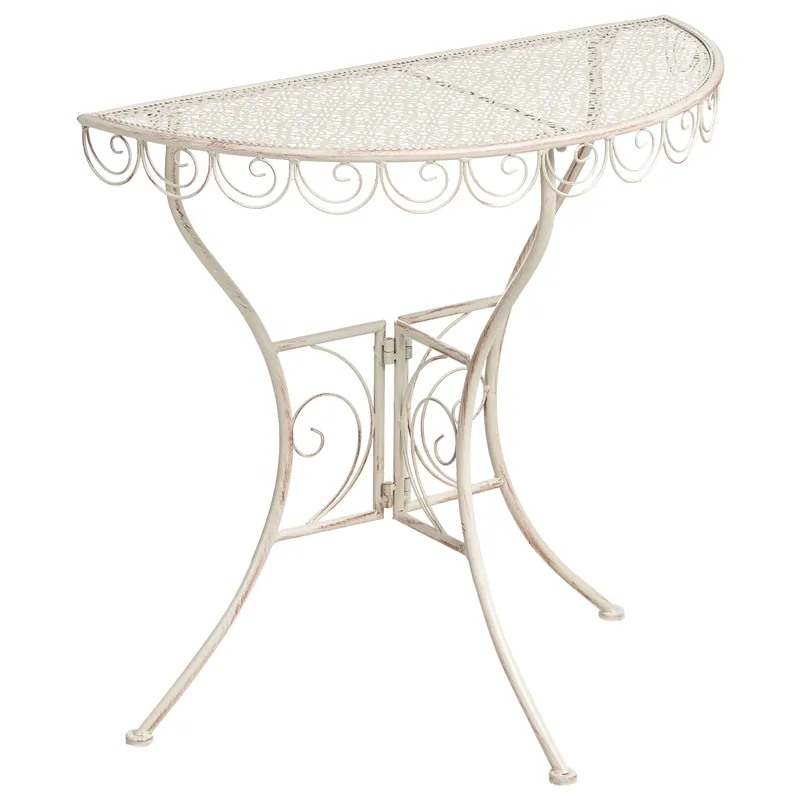 Bistrobord udendørs Juina 80 cm Jern, Beige