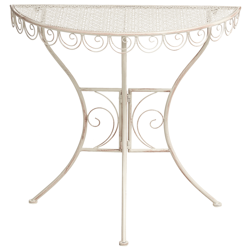 Bistrobord udendørs Juina 80 cm Jern - Beige - Havemøbler - Balkon - Balkonmøbler - Altanborde