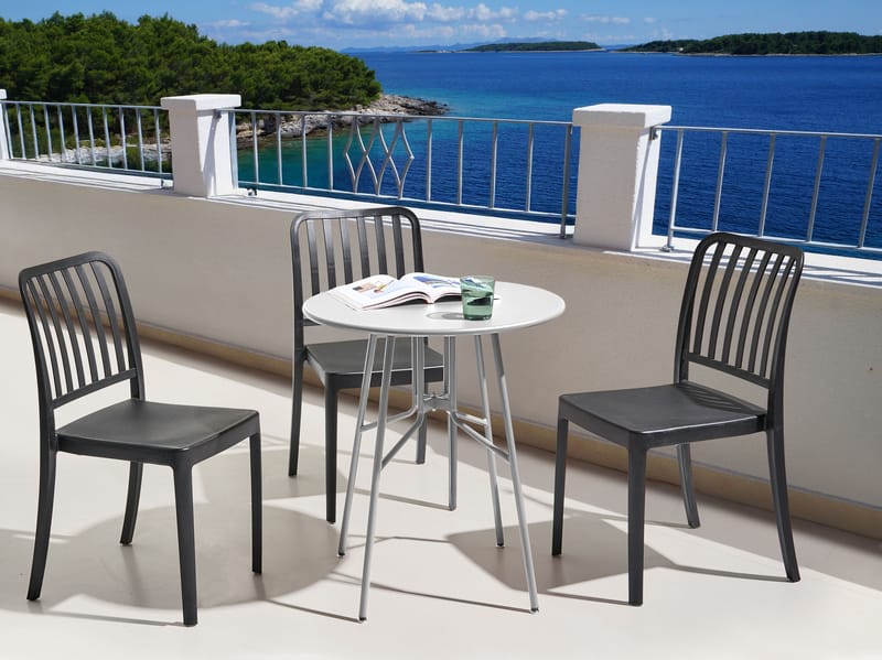 Bistrobord udendørs Taltal 64 cm - Grå - Havemøbler - Balkon - Balkonmøbler - Altanborde