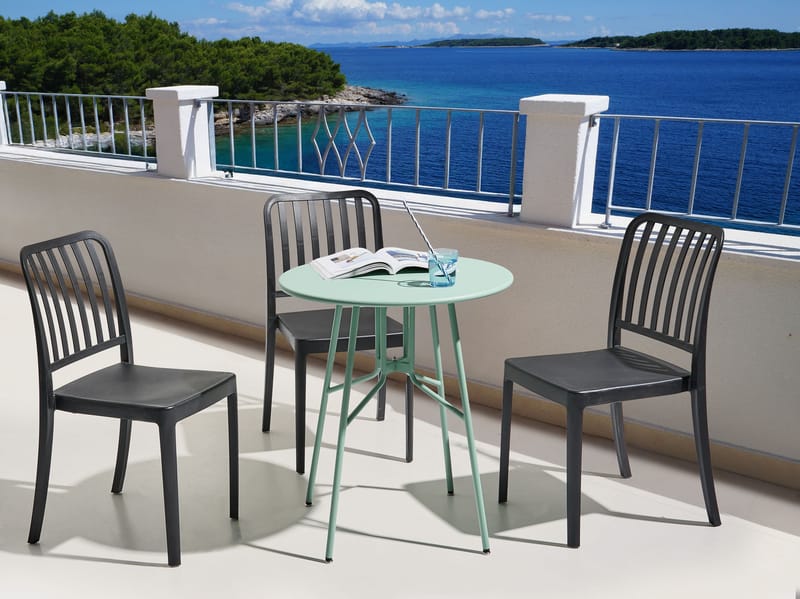 Bistrobord udendørs Taltal 64 cm - Grøn - Havemøbler - Balkon - Balkonmøbler - Altanborde