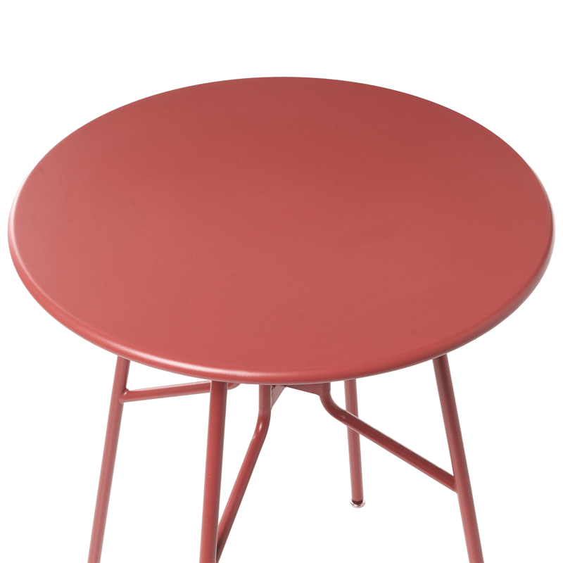 Bistrobord udendørs Taltal 64 cm - Rød - Havemøbler - Balkon - Balkonmøbler - Altanborde