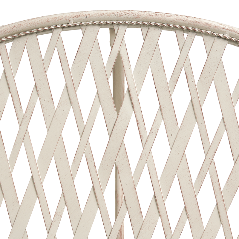 Bistrobord udendørs Yaviza 80 cm Jern - Beige - Havemøbler - Balkon - Balkonmøbler - Altanborde