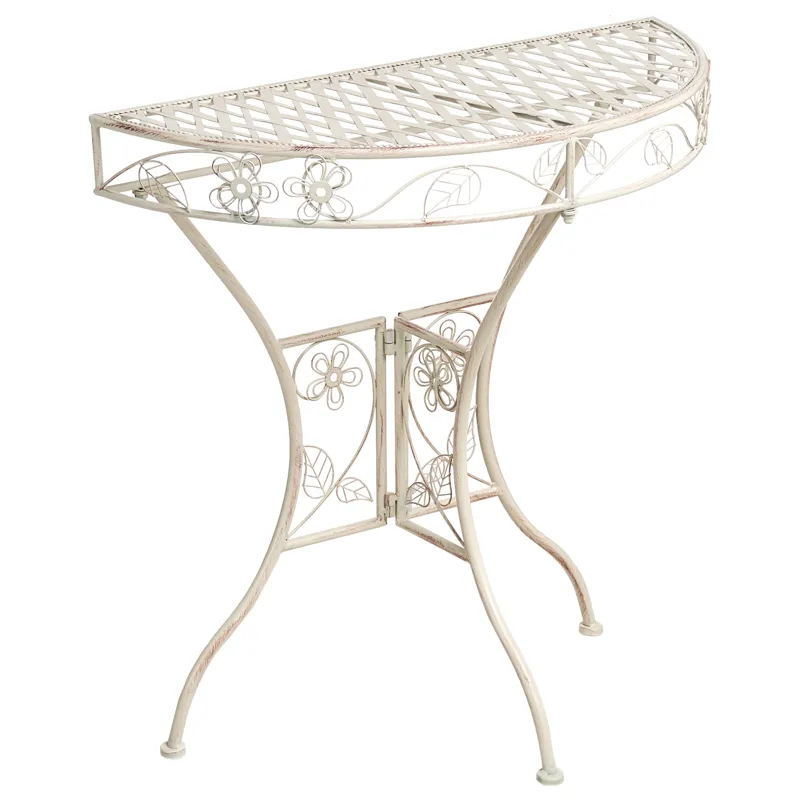 Bistrobord udendørs Yaviza 80 cm Jern, Beige