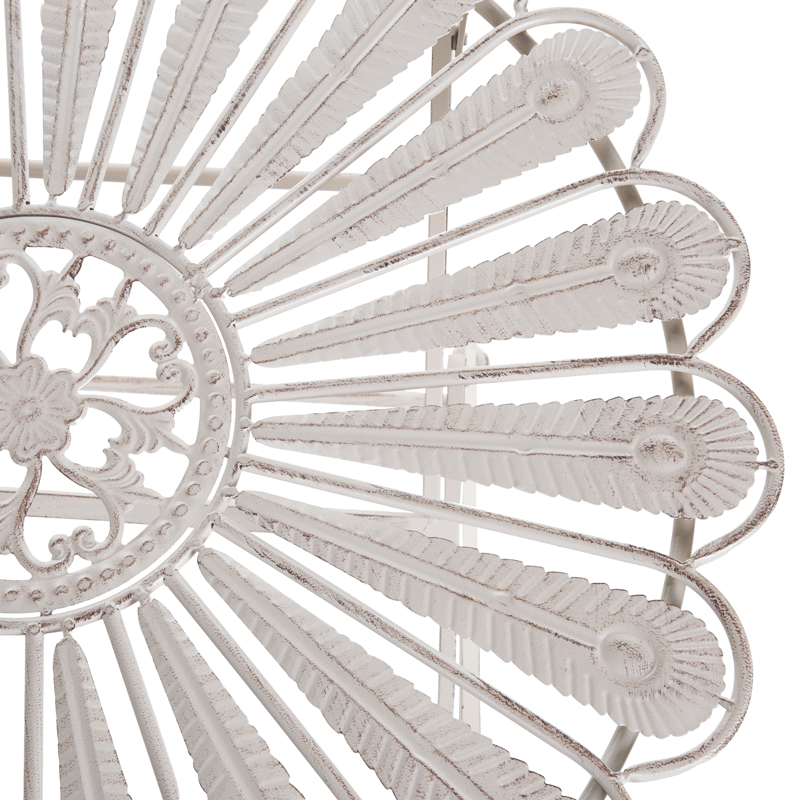 Bistrobord udendørs Pavia 71 cm Jern - Hvid - Havemøbler - Balkon - Balkonmøbler - Altanborde