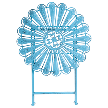 Bistrobord udendørs Pavia 71 cm Jern - Blå - Havemøbler - Balkon - Balkonmøbler - Altanborde