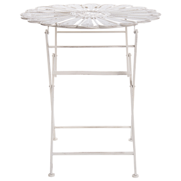 Bistrobord udendørs Pavia 71 cm Jern - Hvid - Havemøbler - Balkon - Balkonmøbler - Altanborde