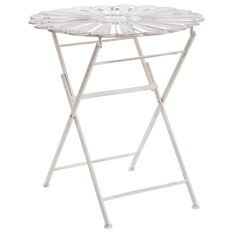 Bistrobord udendørs Pavia 71 cm Jern, Hvid