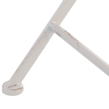 Bistrobord udendørs Pavia 71 cm Jern - Hvid - Havemøbler - Balkon - Balkonmøbler - Altanborde
