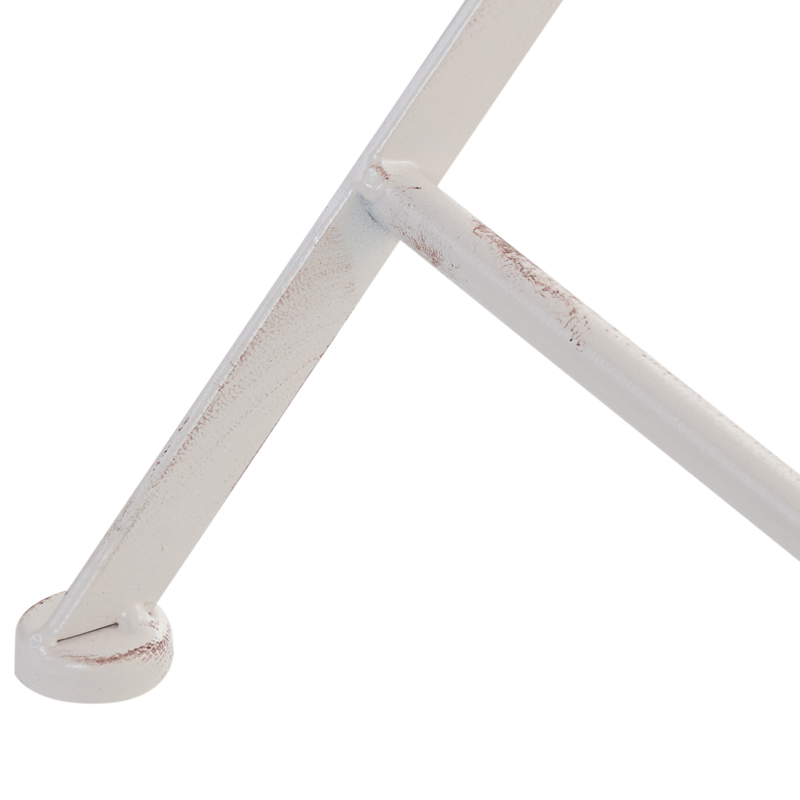 Bistrobord udendørs Pavia 71 cm Jern - Hvid - Havemøbler - Balkon - Balkonmøbler - Altanborde